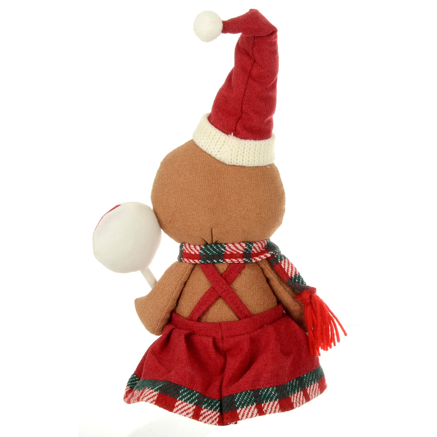 Mr Crimbo Fabric Gingerbread Figure With Christmas Candy 34cm