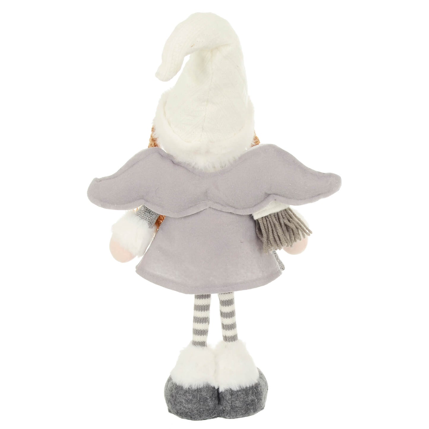 Mr Crimbo Christmas Fairy Standing Figure Grey White Silver 41cm