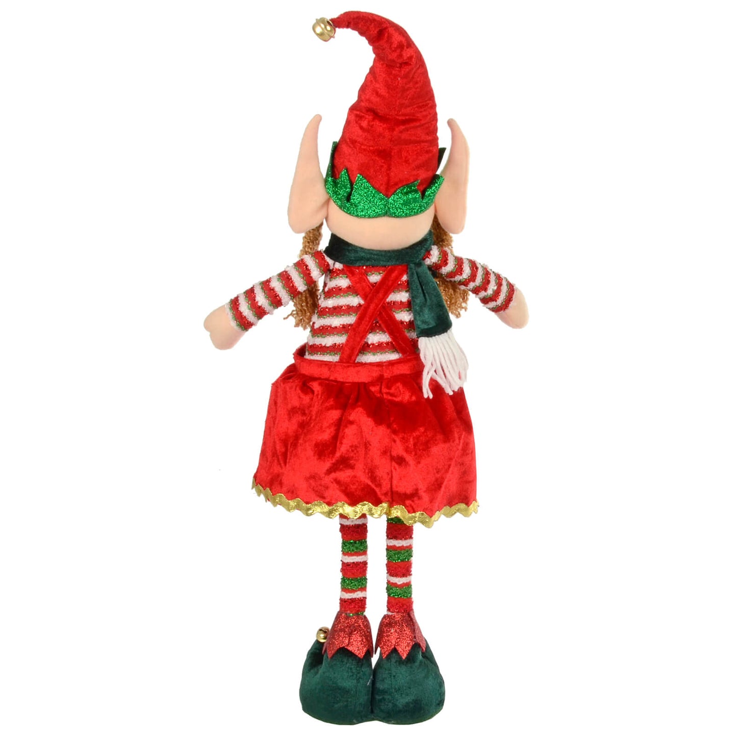 Mr Crimbo Large Christmas Elf Figure Decoration Red Green 67cm