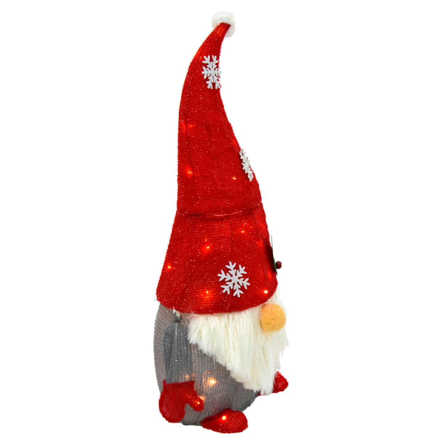 Mr Crimbo Light Up Gonk Christmas Decoration Red White Gnome 74cm