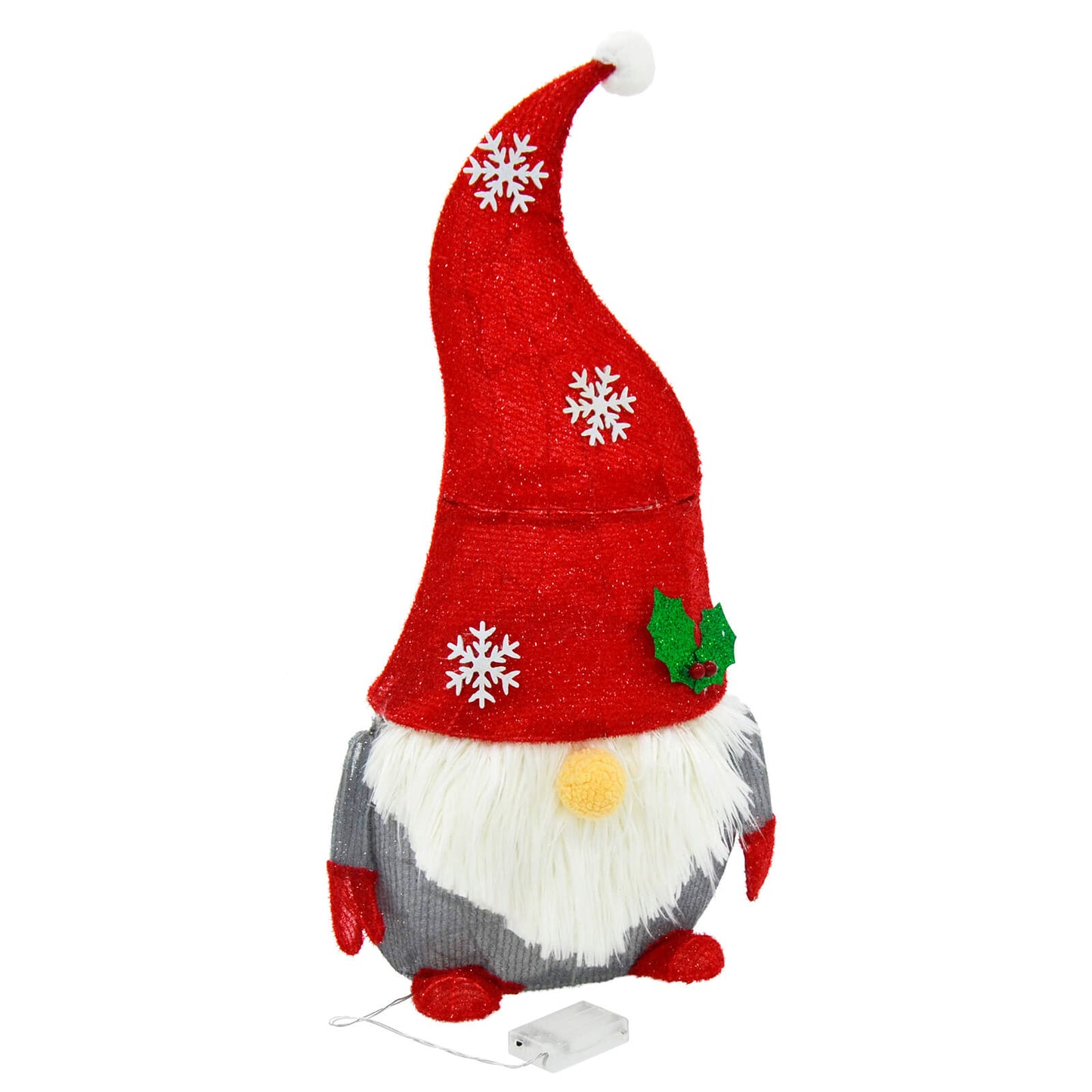 Mr Crimbo Light Up Gonk Christmas Decoration Red White Gnome 74cm