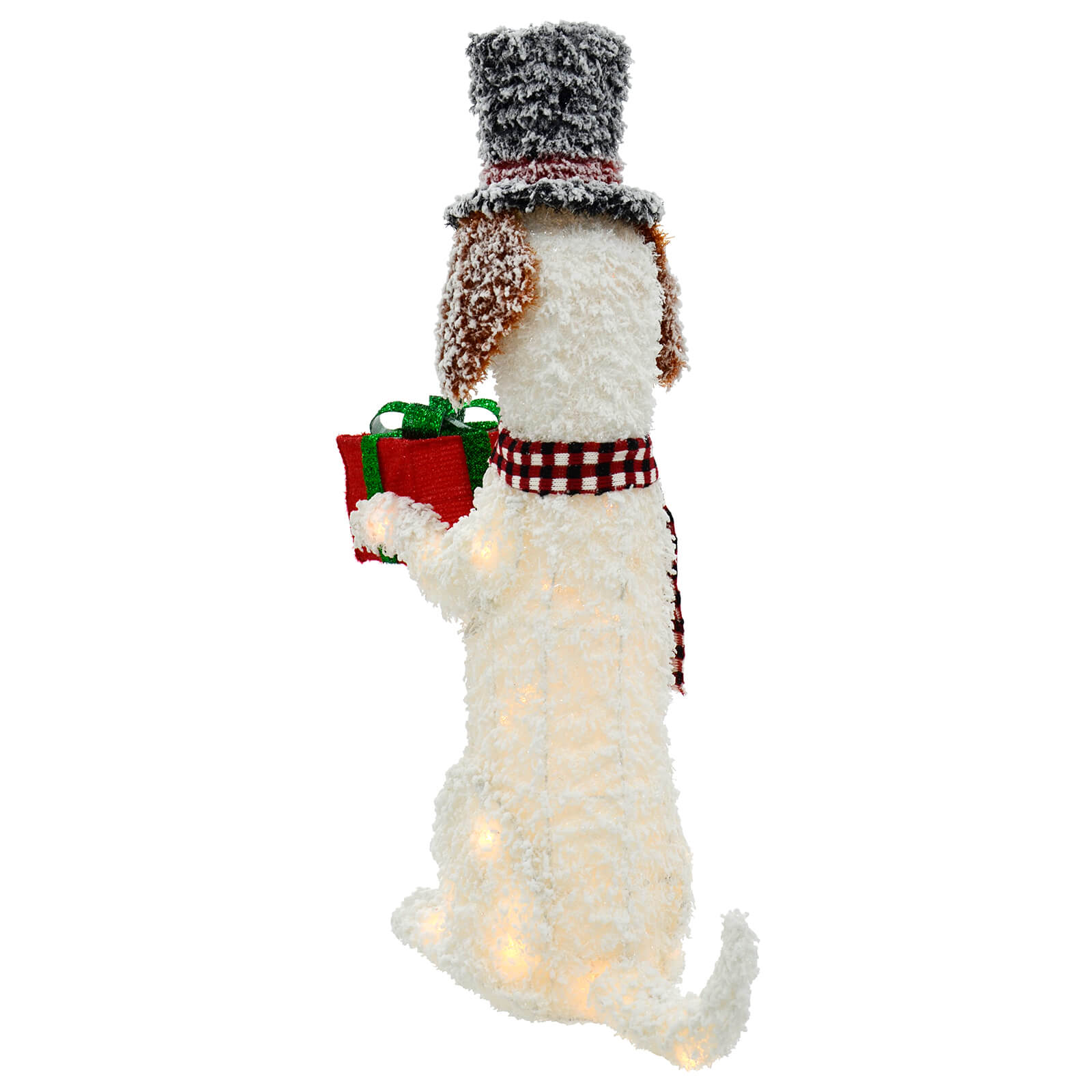 Mr Crimbo Large LED Dog With Hat Gift Christmas Decoration 94cm