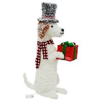 Mr Crimbo Large LED Dog With Hat & Gift Christmas Decoration 94cm