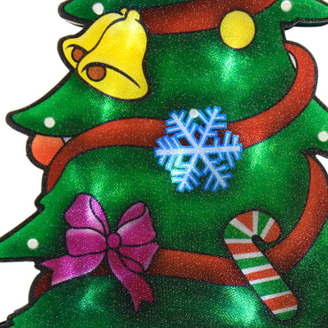 Mr Crimbo Christmas Tree LED Window Silhouette Battery 46cm