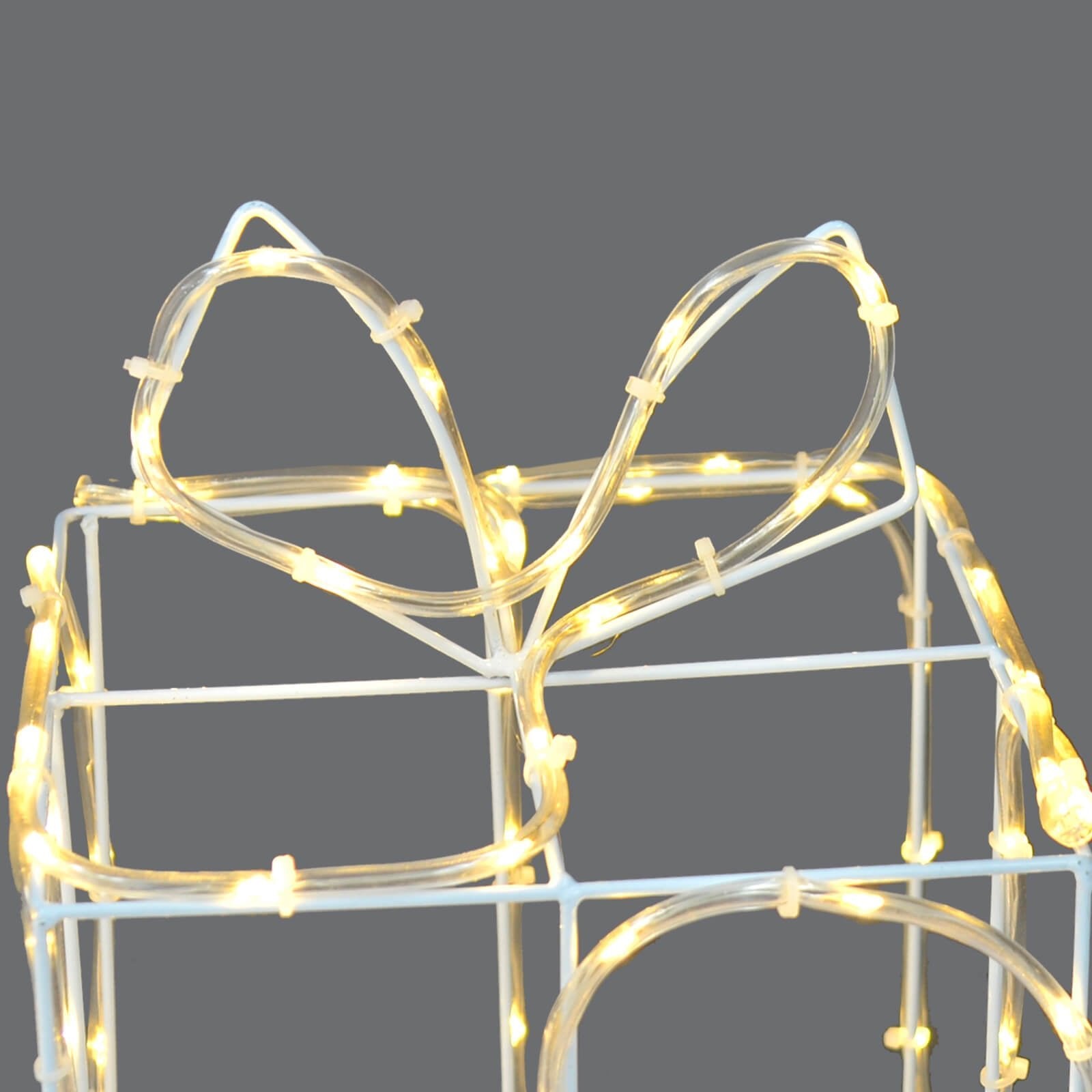 Mr Crimbo Set of 3 LED Gift Boxes Christmas Rope Light Decoration - MrCrimbo.co.uk -XS7571 - -